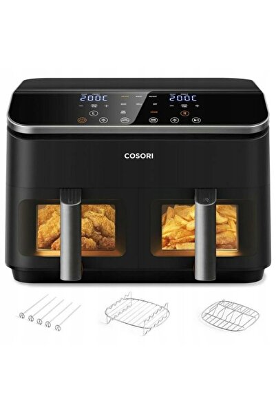 NO BRAND 8.4L 1800W Friteuză cu aer cald cu două coșuri, fără ulei, Cosori Fr...