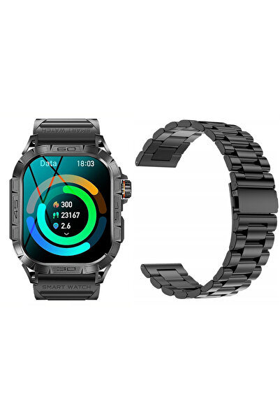 NO BRAND Ceas Smartwatch Bărbați Rezistent la apă Ritm cardiac AMOLED Meniu P...