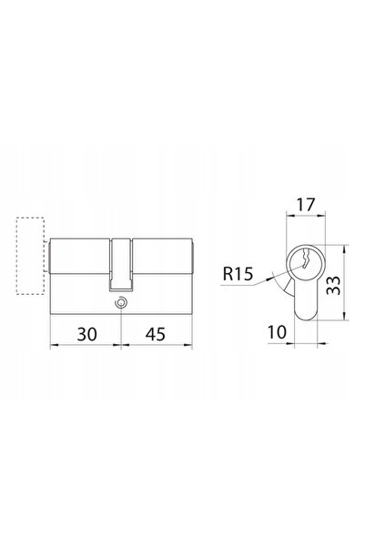 NO BRAND Set de lame interioare Wilka 30g/45 + 30/45 Nichel Mat 5 Chei
