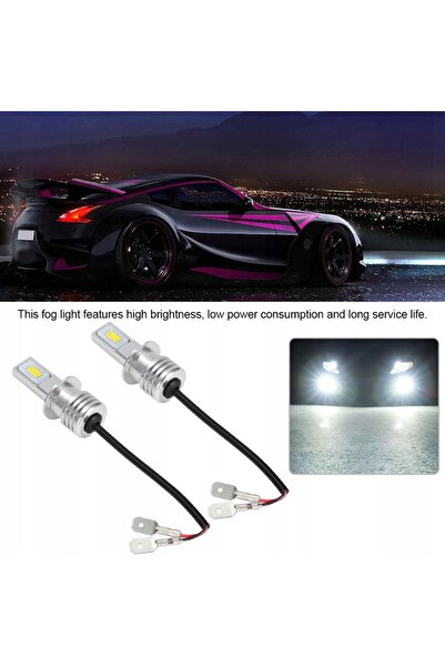 NO BRAND 2x Bec LED H3 80W 8000K 12-24V Universal