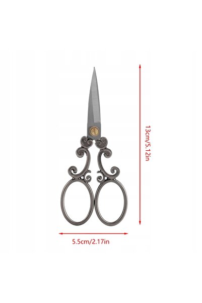 NO BRAND Foarfecă de cusut 13cm, metalică, ascuțită, profesională, pentru tăi...