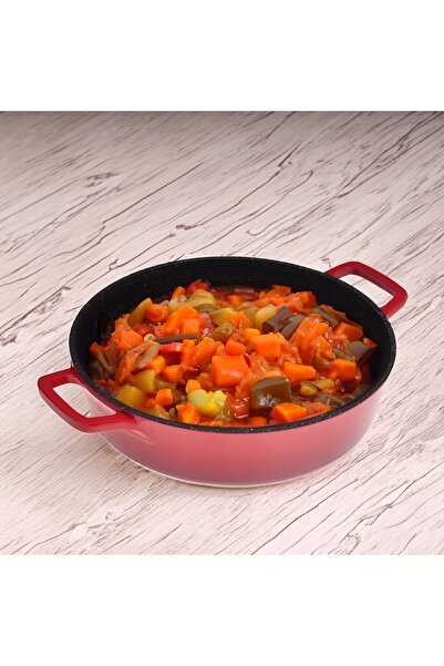 NO BRAND Vas de gătit tradițional din aluminiu de 28 cm cu capac, pentru arag...