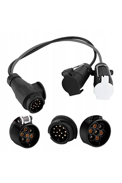 NO BRAND Adaptor cablu conector remorcă tip N și S, convertor priză 13-7 pini