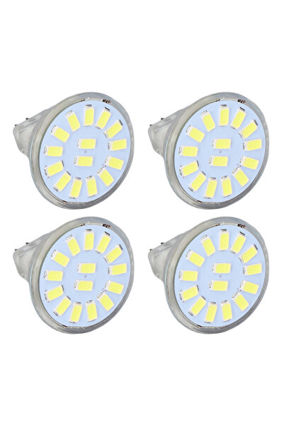 NO BRAND 4 bucăți Bec MR11 cu 15 LED-uri 5W 500Lm Dublu