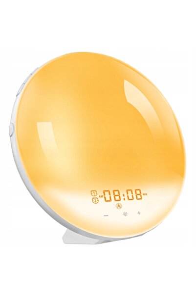 NO BRAND Ceas cu alarmă Ceas digital Lumină de noapte Radio Simulator de răsărit