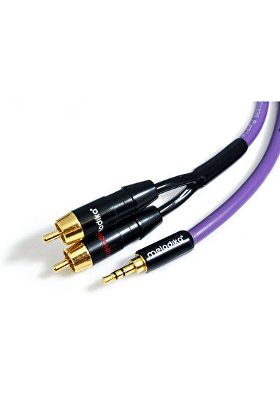 NO BRAND Melodika mdmj2r40 purple rain cablu stereo mini jack 3.5 - 2 RCA 4m