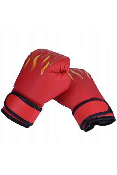NO BRAND 1 pereche mănuși de box pentru antrenament și sparring, roșii