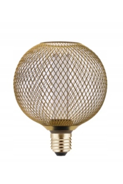 NO BRAND Bec LED Grid C125 E27 3,5W 1800K Cald 120Lm Auriu Decovintage Decor