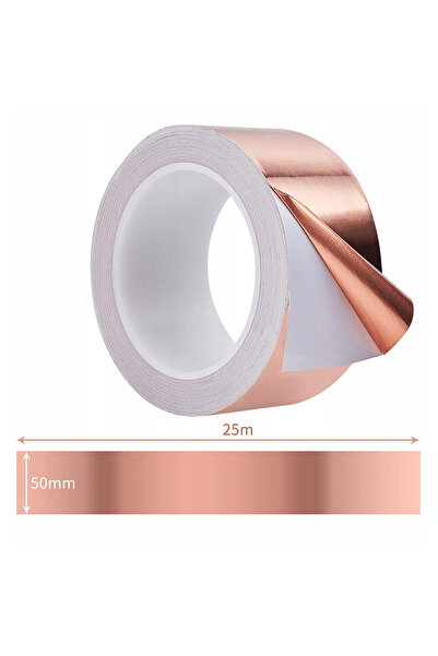 NO BRAND Bandă de cupru autoadezivă pentru melci 25m x 50mm