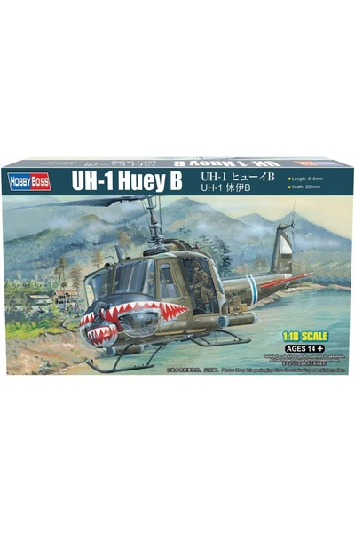 NO BRAND Hobby Boss 81806 Kit de asamblare model de elicopter Uh-1 Huey B, sc...