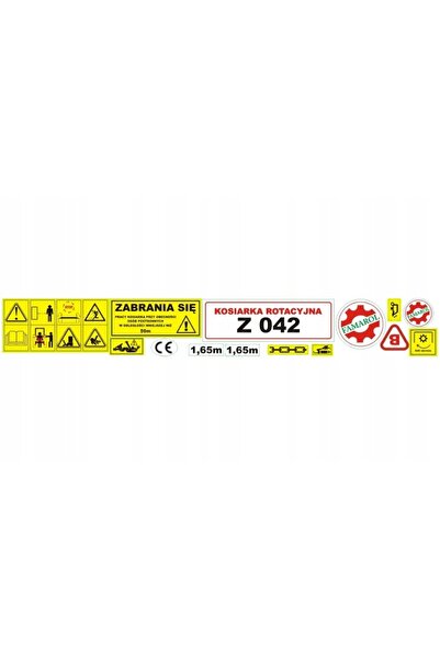 NO BRAND Autocolante pentru cositoare rotative Z-042