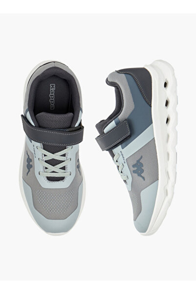 Kappa Boys Logo Print Hook & Loop Sports Shoes
