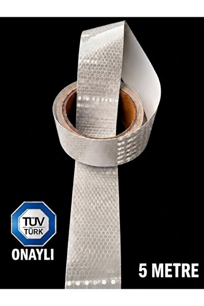 opersan شريط عاكس-شريط عاكس أبيض-معتمد من TÜV-Türk-5 متر-5 سم-شريط عاكس عاكس ...