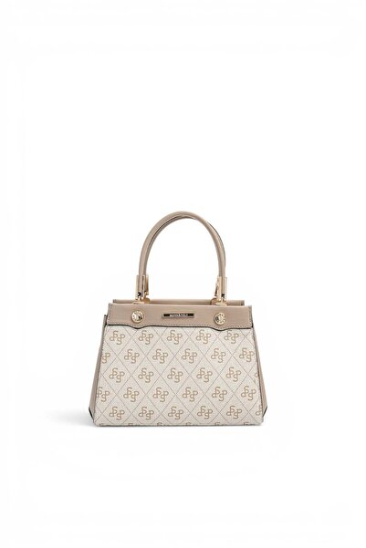 Silver Polo Beige - Sand Monogram Women's Handbag Sp1293
