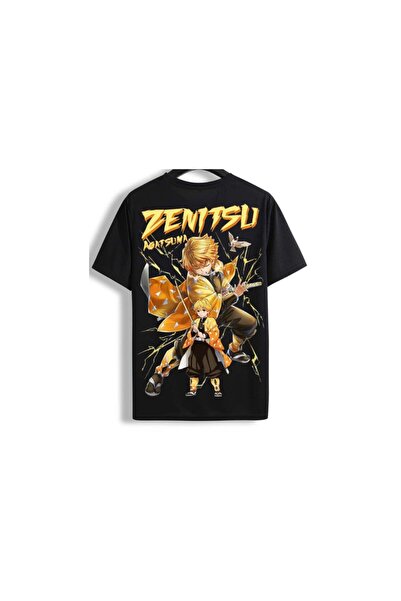 classy moda Μπλουζάκι με στάμπα Anime Unisex Oversize σε μαύρο χρώμα – Συλλογ...