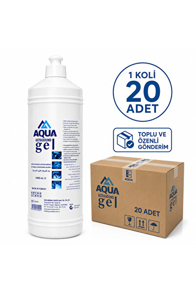 Aqua Karvel Medikal EMS Jeli EEG Jeli Epilasyon Jeli Su Bazlı Jel 20 Adet 1 L...