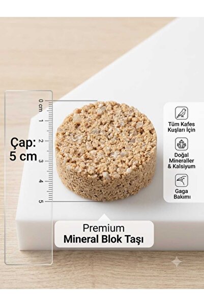 hebmeyy Kuşlar Için Kumlu Mineral Blok, Enerji Bloğu, 1 Adet