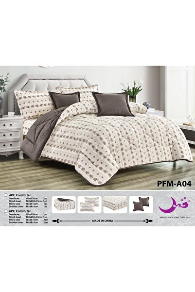 Moon Double Microfiber Summer Reversible Quilt - Stylish Trellis Design & Sof...
