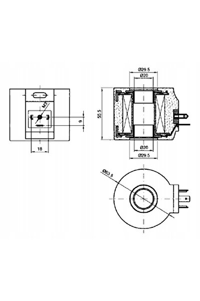 NO BRAND Bobină electrovalvă de 20mm