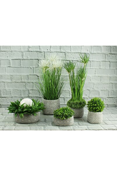 NO BRAND Husă pentru ghiveci din ciment Decodomi Birch Gri Beton 24 cm 24.5 cm