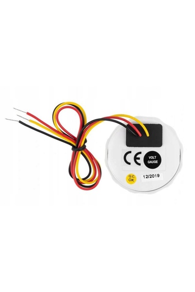 NO BRAND Indicator de nivel de tensiune tip ceas - 8-16V / 12V voltmetru igauge
