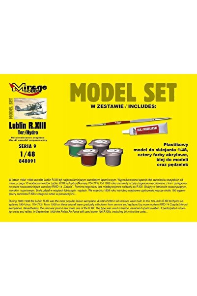 NO BRAND MIRAGE Avion marin Lublin RIII set 848091