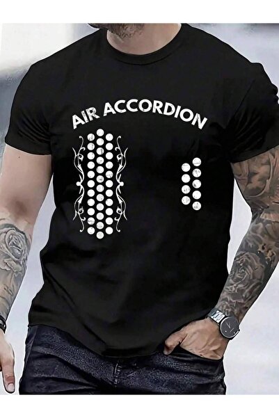 799 100% Cotton Air Accordion Graphics T-Shirt Men's Women's Vintage Summer V...
