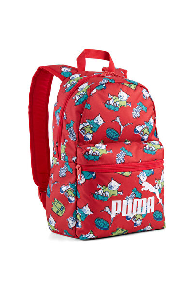 Puma Backpack Phase Aop Small Backpack Frosted IV 13L, Red, Unisex