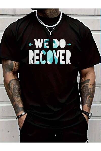 Astogria13 100% Cotton We Do Recover Recovery Ribbon Addiction Awareness Prem...
