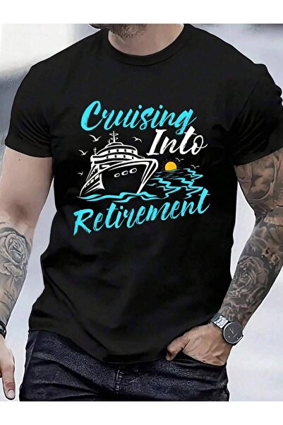 799 100% Cotton Into Retirement Cruise Ship Cruising T-Shirt Men's Women's Vi...