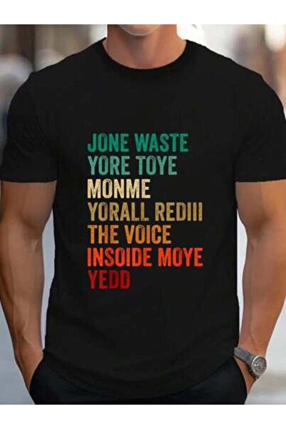 799 100% Cotton Jone Waste Yore Toye TOYE MONME YORALL REDIII Funny T-Shirt W...