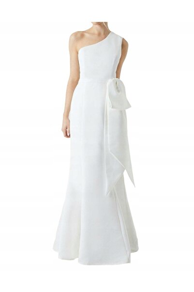 NO BRAND Rochie de mireasă Coast 44, ivory, cu un umăr, decorată cu fundă din...