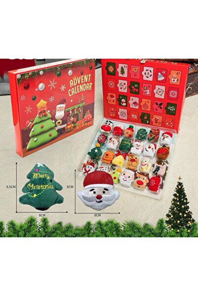 NO BRAND Calendar de Advent cu jucării de pluș pentru copii, set mare de urși...