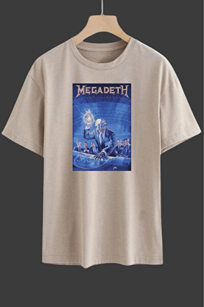 H&GHAMLEGİYİM Μπλουζάκι Unisex Megadeth Printed