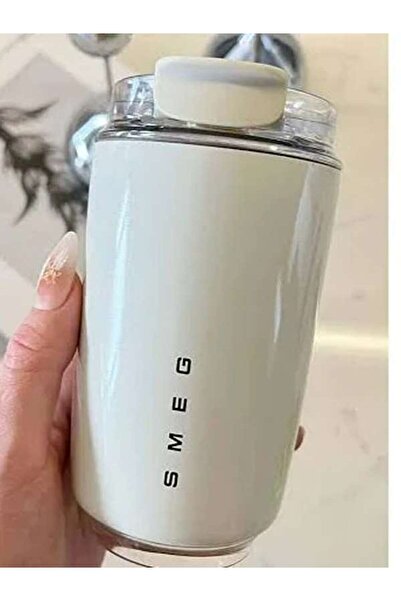 Original Smeg Travel Coffee Mug, 240ml Insulated Beverage Cup With Leakproof ...