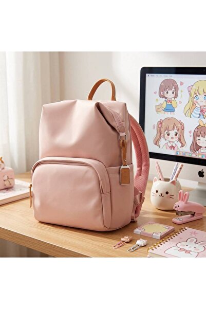 OEMS Peachy Pink Backpack: Elegance That Suits You