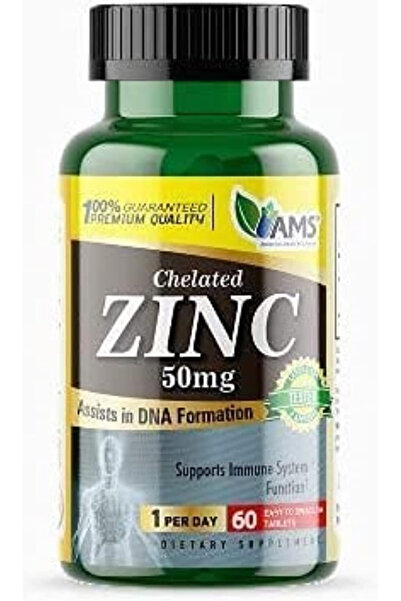 America Medic & Science 50mg Chelated Zinc - 60 Capsules