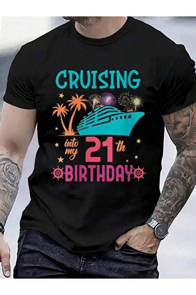 Astogria13 تي شيرت نسائي من القطن 100% بتصميم 'Cruising Into My 21th Cruise' ...