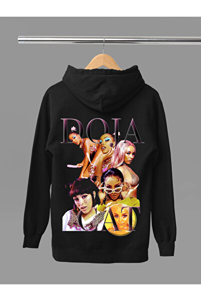 MAGORS Doja Cat Printed Cotton Long Sleeved 3-Yarn Hooded Sweatshirt