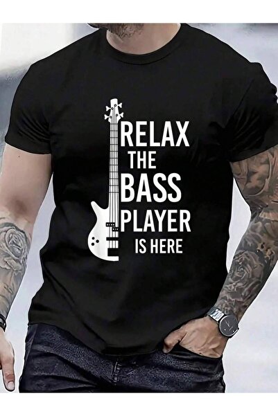 Astogria13 تي شيرت من القطن بنسبة 100% بطبعة "Relax The Player Is Here Bass G...