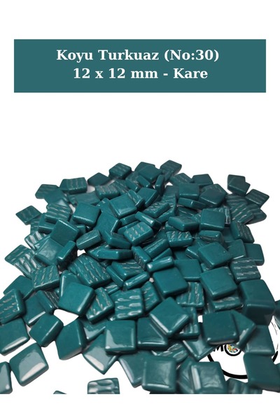Zen Mozaik Sanatsal Mozaik Çalışmalarınız Için 12X12 Mm - Kare Cam Mozaik Taşı