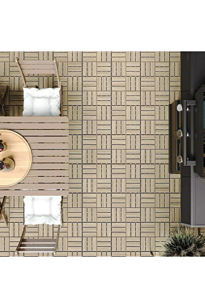 hugerise Parke Balkon Teras Yer Döşemesi Masif Akasya