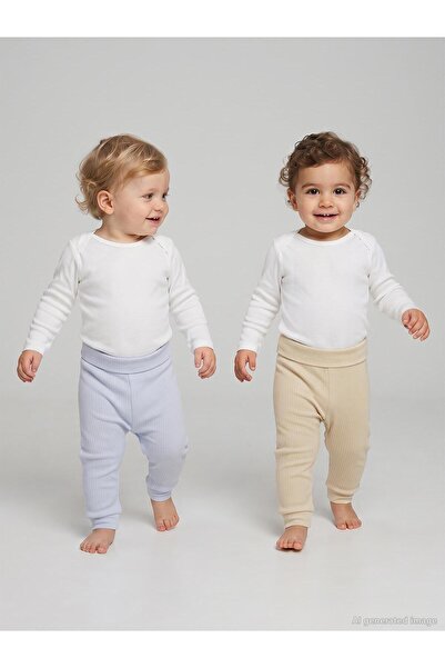 Minidamla Basic 2-Piece Set Without Booties for 3-12 Months Single Bottom Bab...