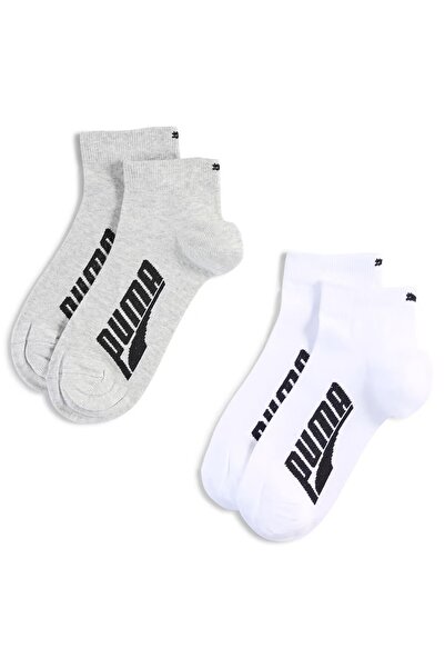 Puma Quarter 2'li Unisex Gri Günlük Stil Çorap 93858402