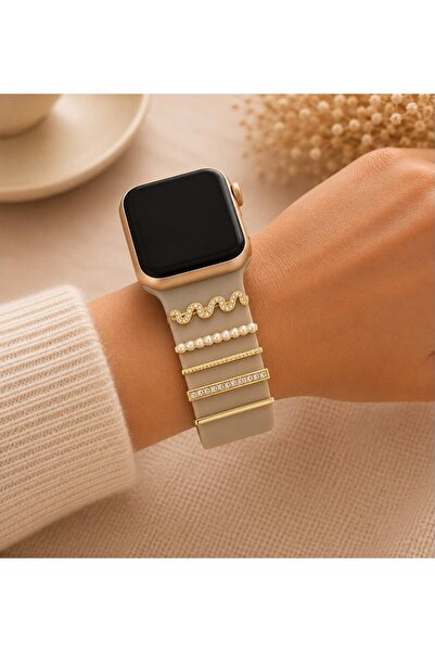 Anadolu Aksesuar Apple Watch Uyumlu Akıllı Saat Kordon Süsü Charm Kayış Akses...