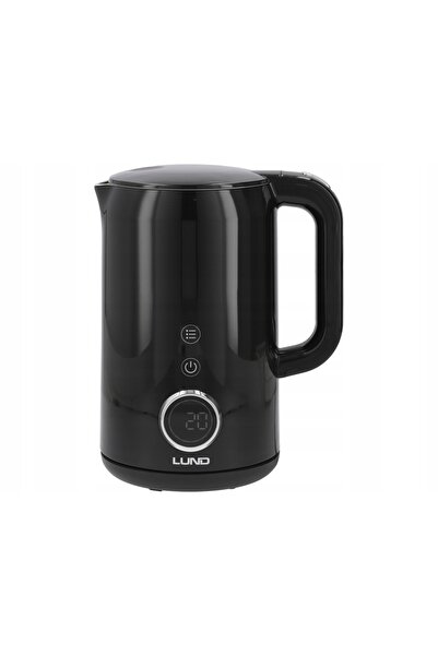 LUND Fierbător electric negru de 2200W, 1.7L, cu control al temperaturii 40-1...