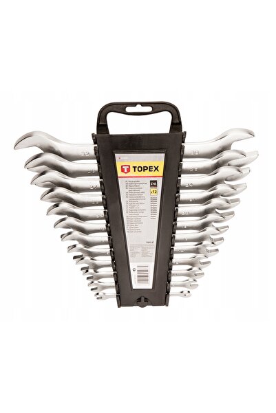 TOPEX POLONIA SET DE CHEI INELARE DUBLU-CAPETE DIN OȚEL 6-32MM, 12 PIESE, 35D...