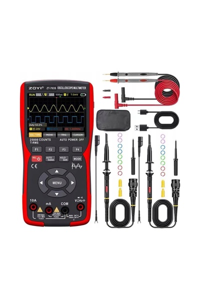 ZOYI Multimetru digital 3 în 1 generator de semnal ZT-703S 2 sonde
