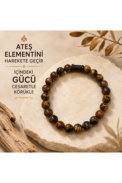 gemsartdeco Kaplangözü Natural Stone Bracelet Courage 18-19-20 cm Thick Wrist