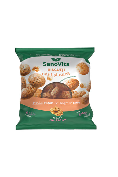 Sano Vita Biscuiți cu năut și nuci 100g
